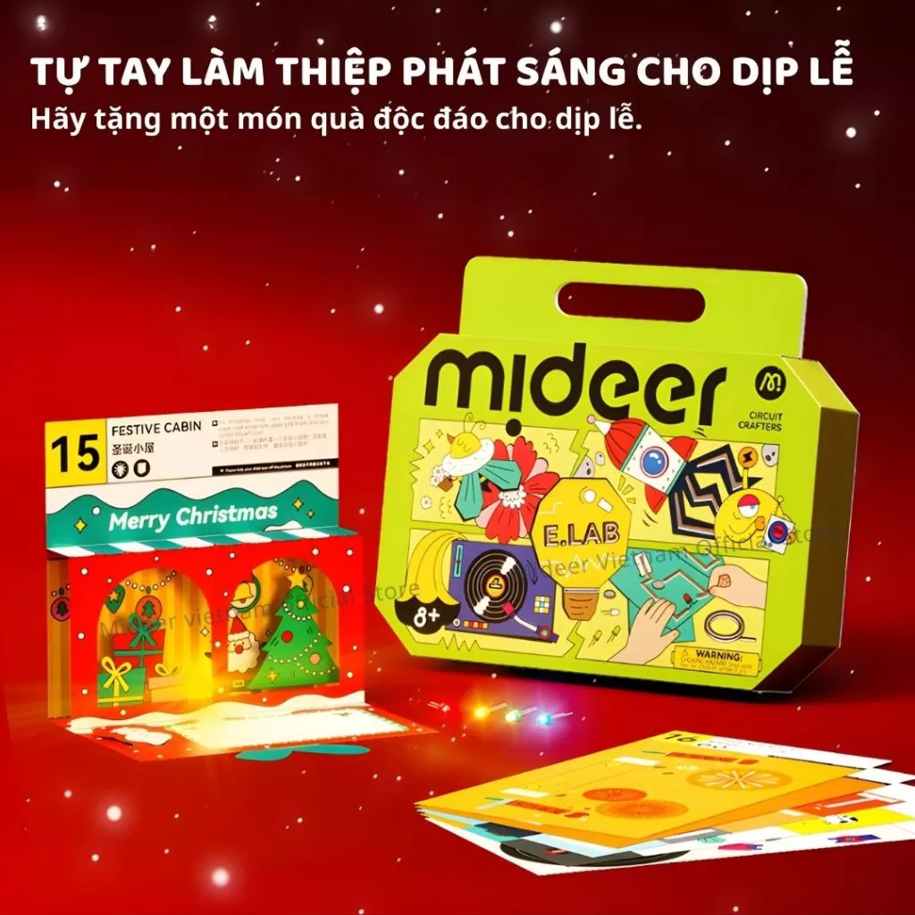 Đồ chơi STEM lắp ráp mạch điện cho bé Mideer Circuit Crafter 8+
