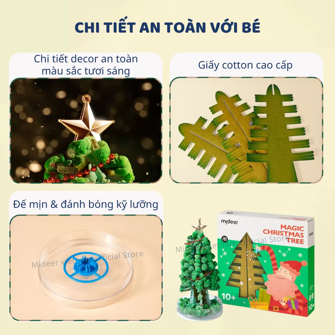 Cây Thông Noel Tự Nở Thần Kì Mideer Magic Christmas Tree 10+