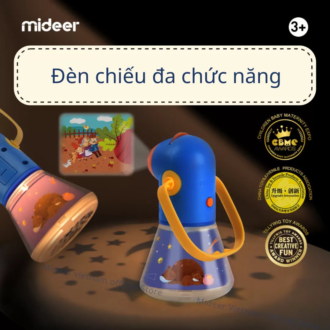 Đèn Pin Kể Chuyện Cổ Tích Mideer Kid Storybook Torch 2 In 1