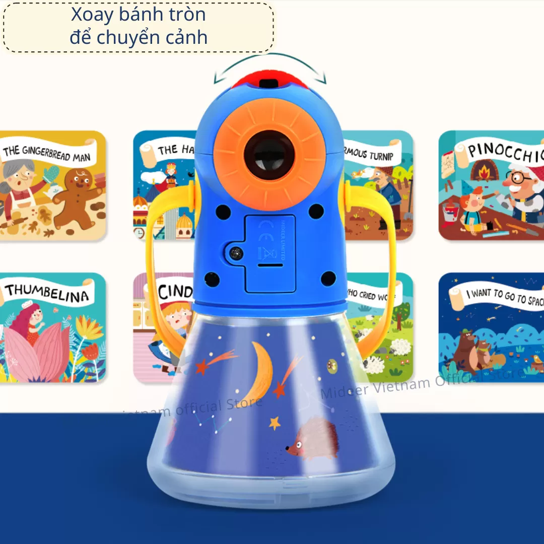 Đèn Pin Kể Chuyện Cổ Tích Mideer Kid Storybook Torch 2 In 1