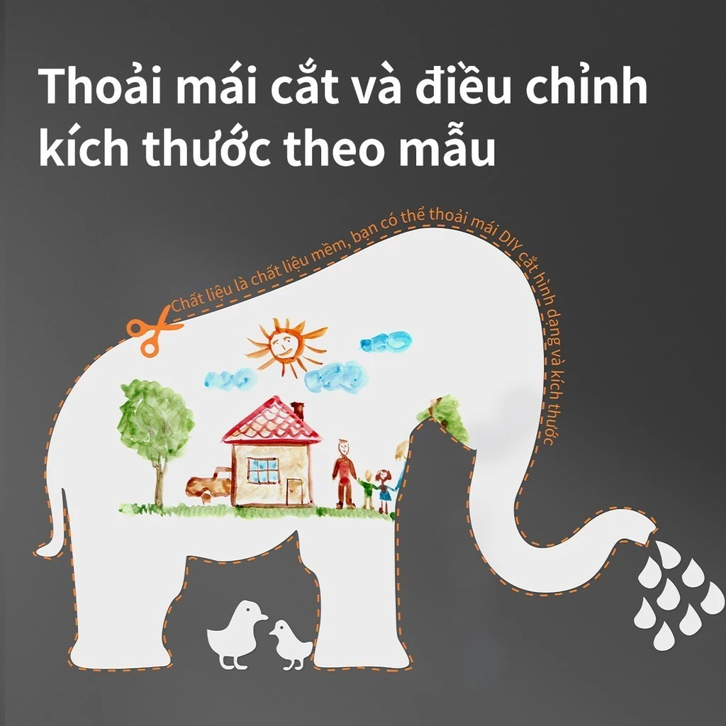 BẢNG TỪ TRẮNG KHÔNG VIỀN DÁN TƯỜNG DELI