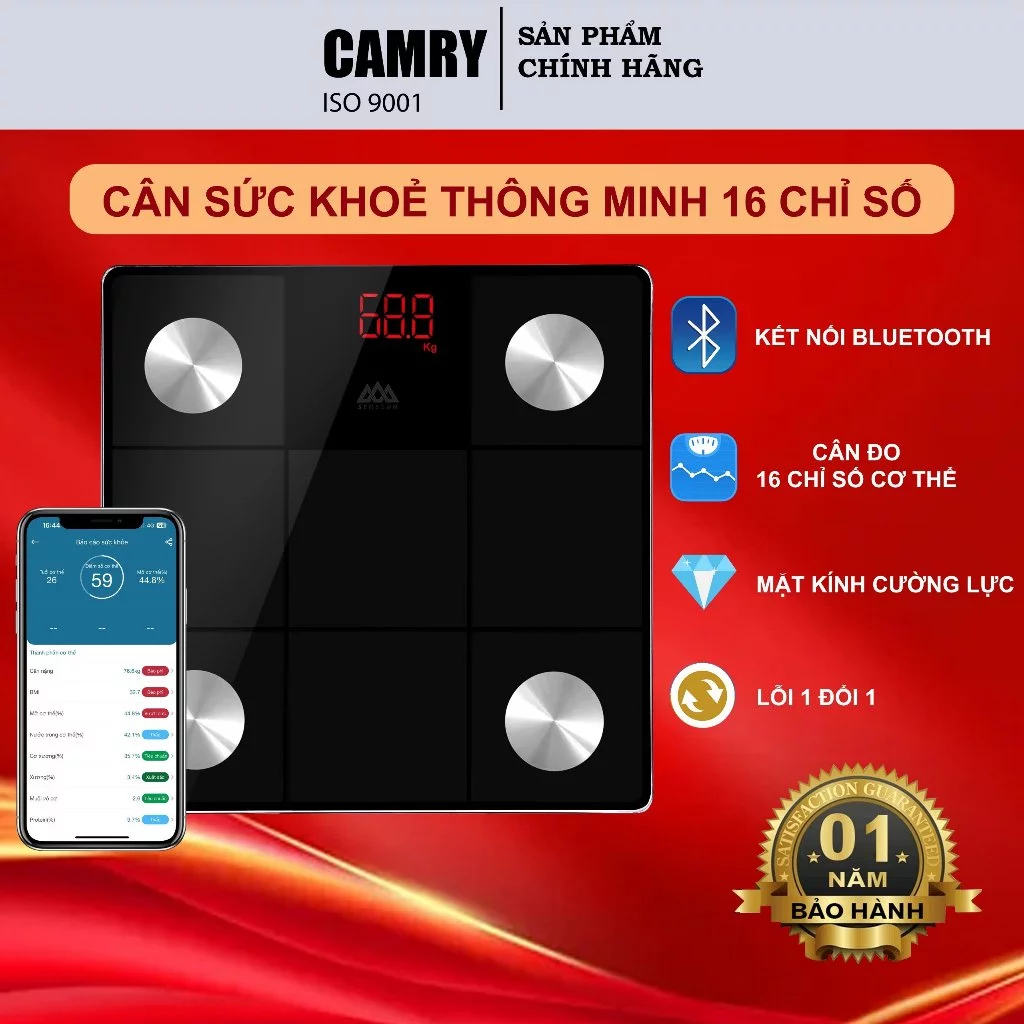 Cân Sức Khỏe Điện Tử Thông Minh