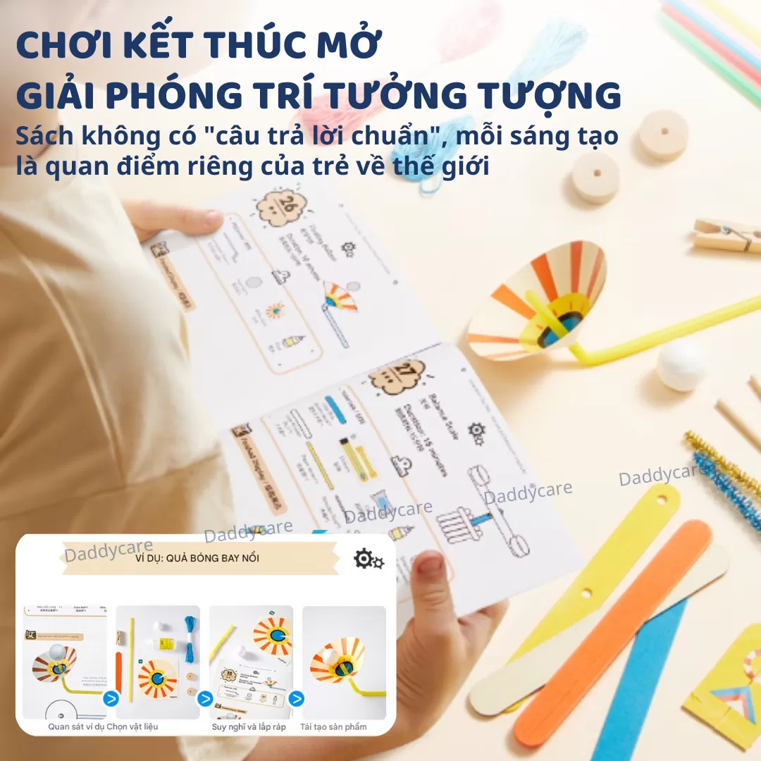 Đồ chơi lắp ráp mô hình STEAM Mideer Invention Toy Set 200 chi tiết 8+