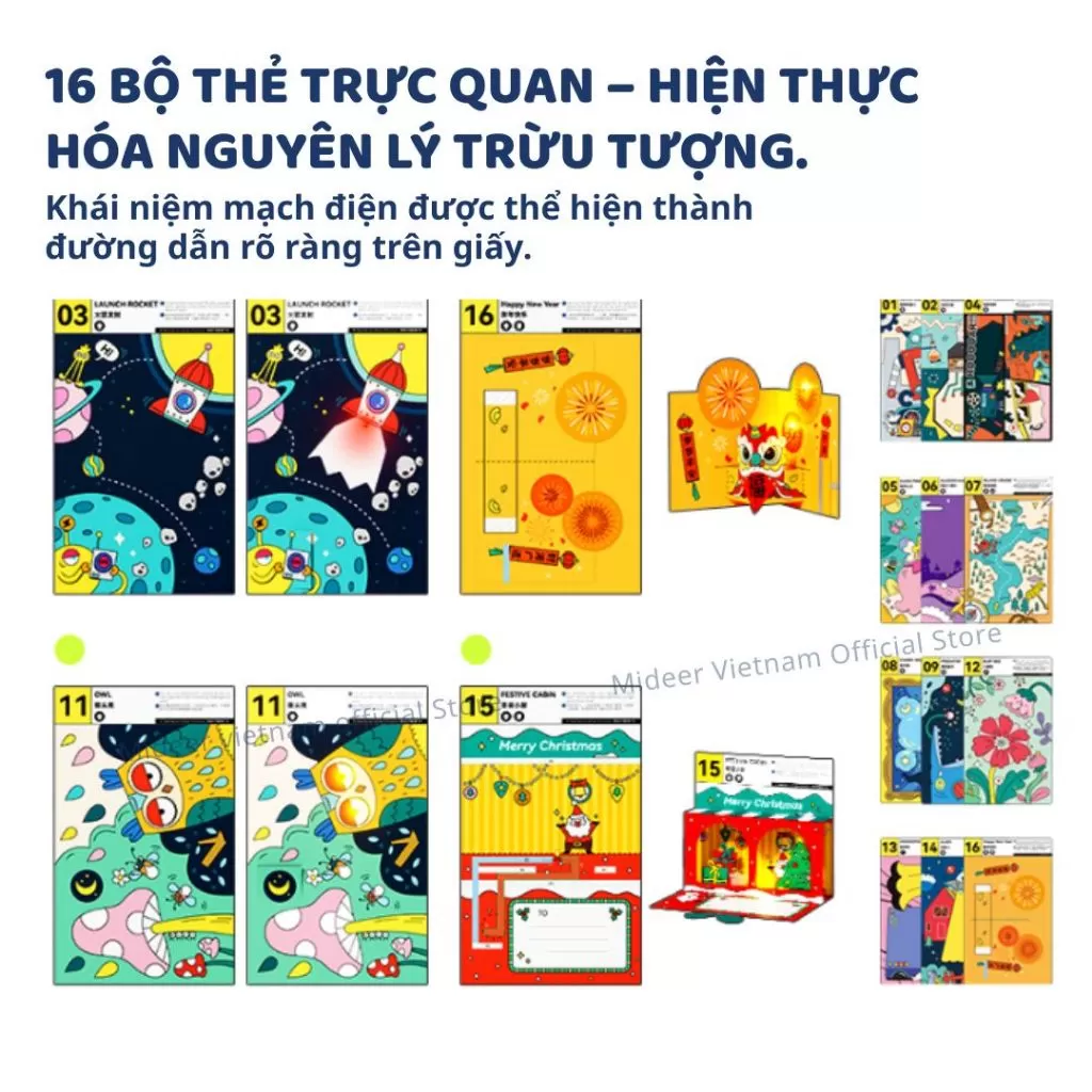 Đồ chơi STEM lắp ráp mạch điện cho bé Mideer Circuit Crafter 8+