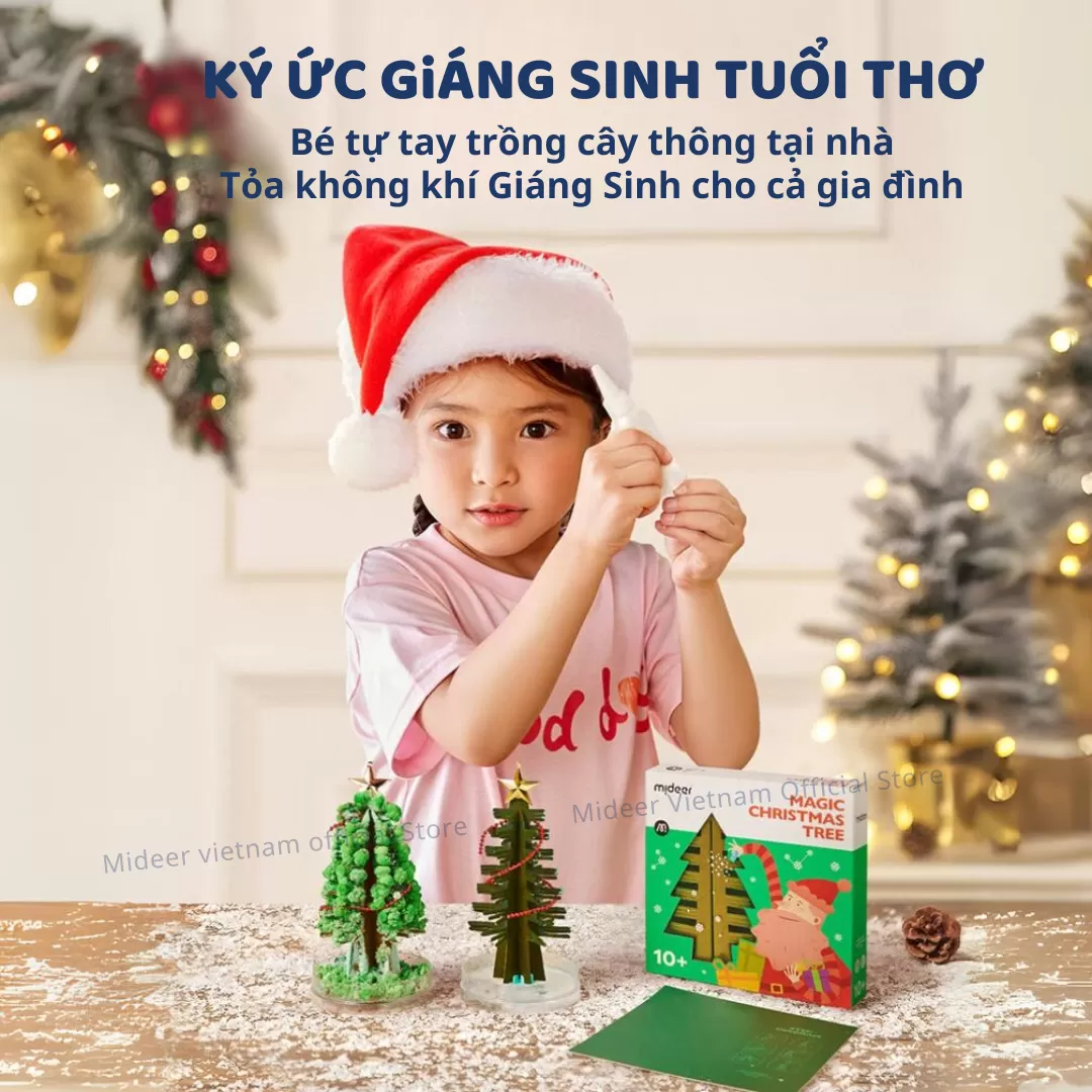 Cây Thông Noel Tự Nở Thần Kì Mideer Magic Christmas Tree 10+