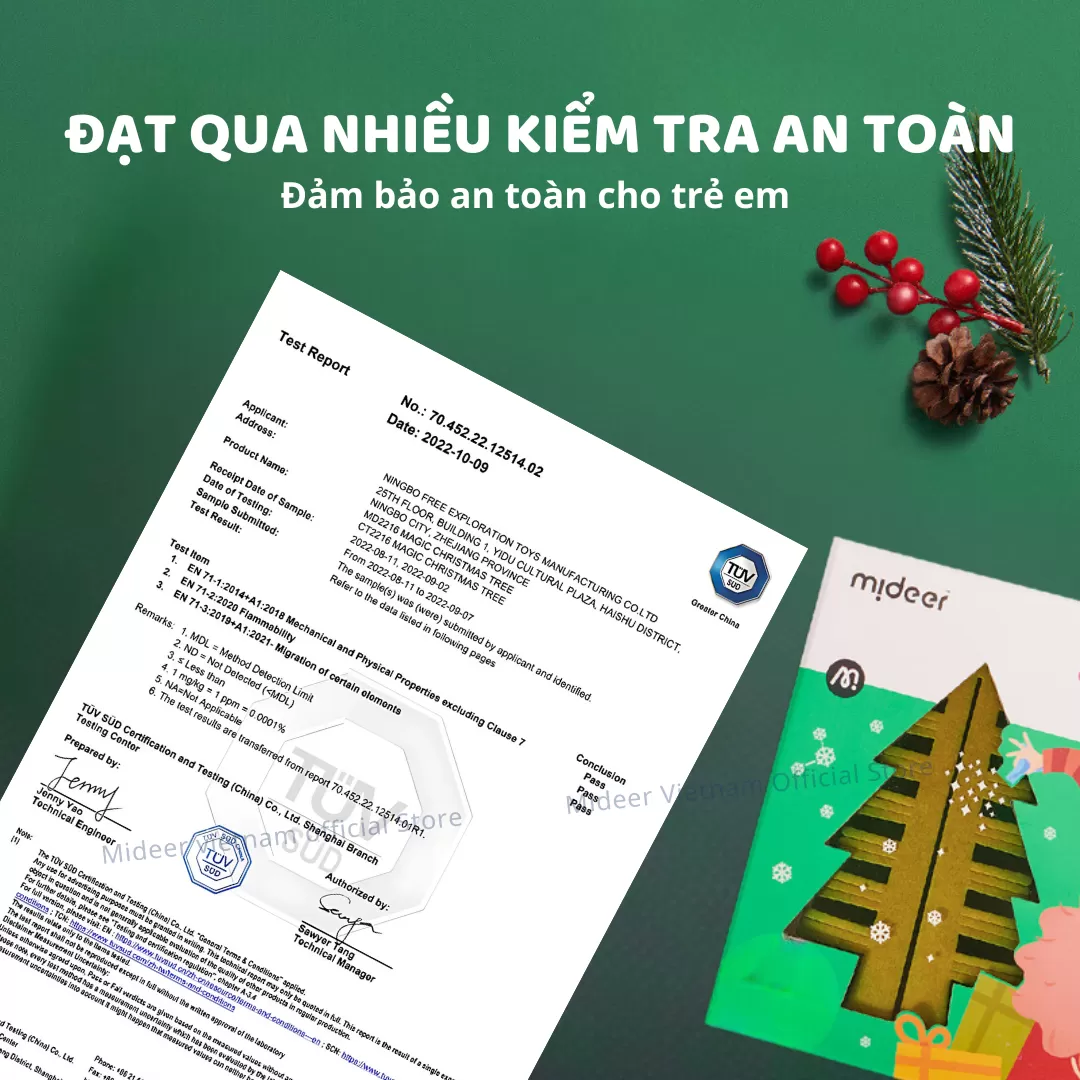 Cây Thông Noel Tự Nở Thần Kì Mideer Magic Christmas Tree 10+
