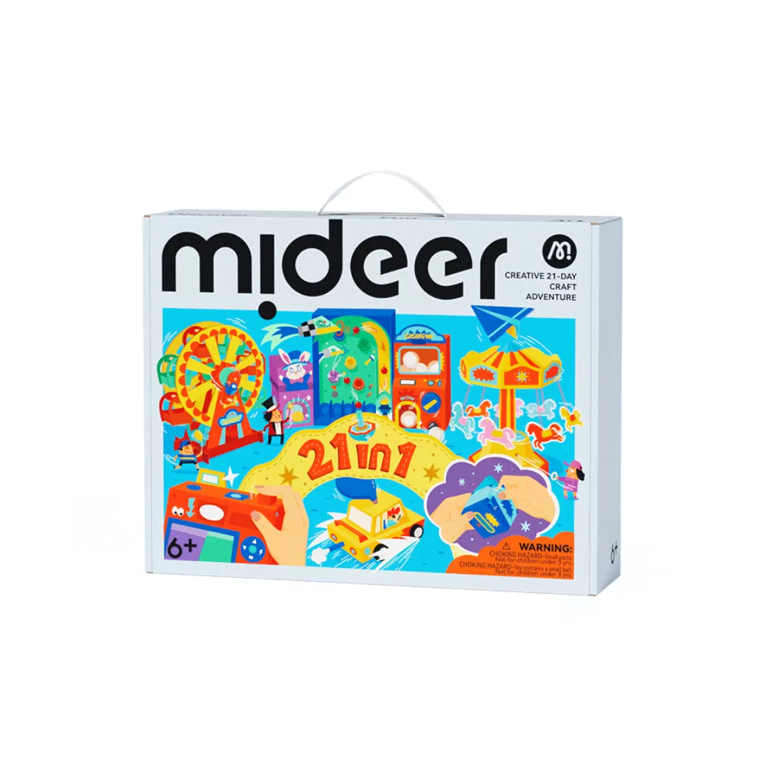 Đồ Chơi STEM lắp ráp Mideer Creative 21-Day Craft Adventure 6+