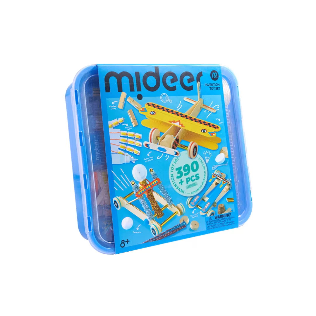 Đồ chơi lắp ráp mô hình STEAM Mideer Invention Toy Set 390 chi tiết 8+