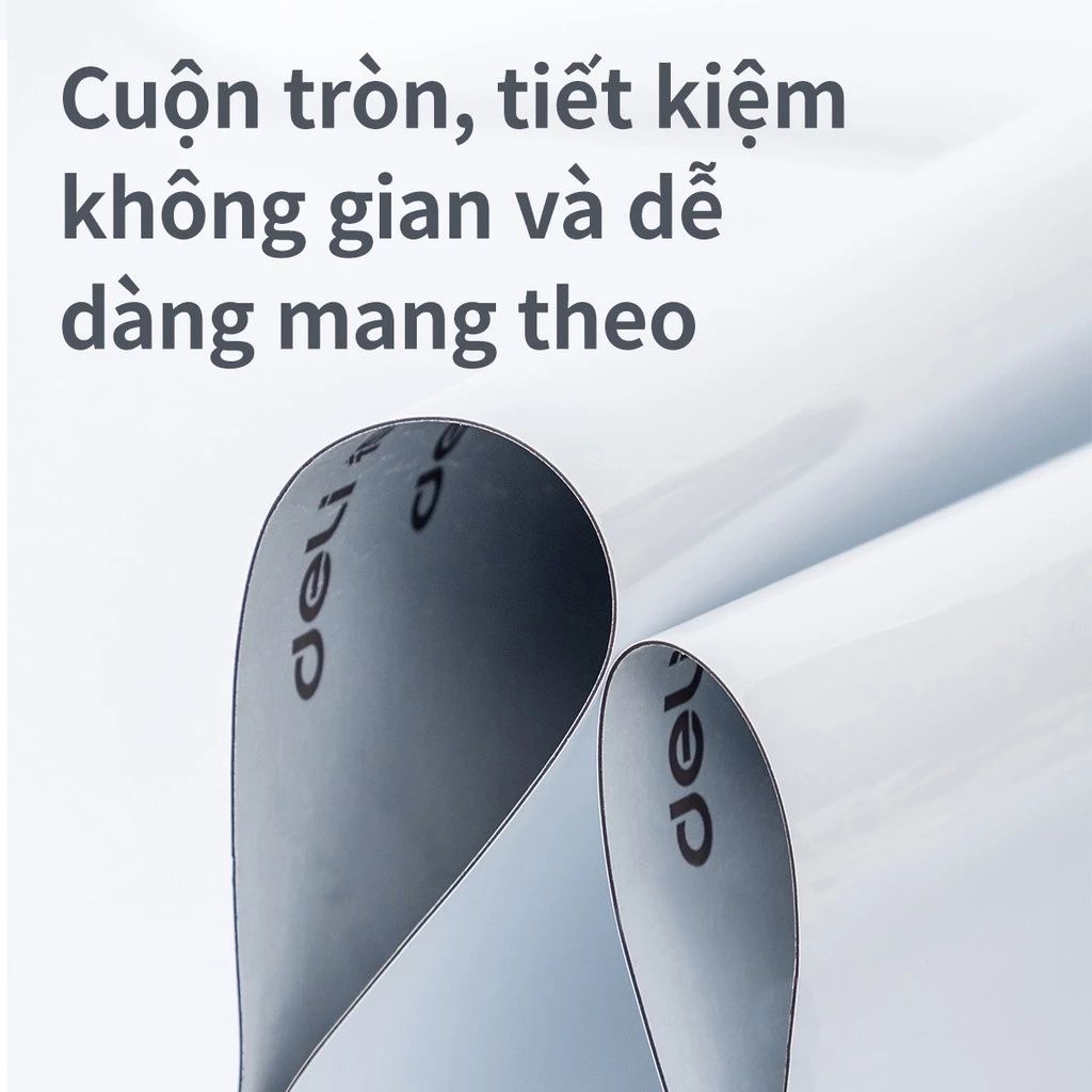 BẢNG TỪ TRẮNG KHÔNG VIỀN DÁN TƯỜNG DELI