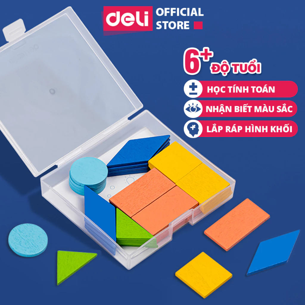 Bộ Đồ Chơi Lắp Ghép Hình Học