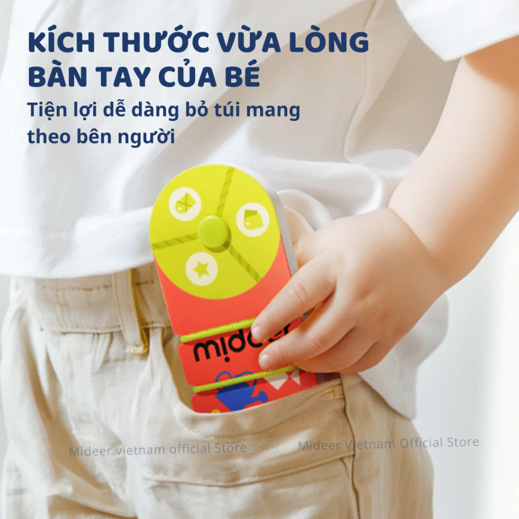 Bộ thẻ học thông minh flashcard Mideer Match & Connect Play book giáo dục sớm cho bé